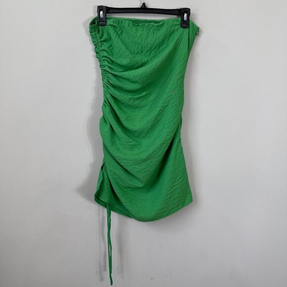 SNDYS x Molly King Nobu Mini Dress Womens 6 Green Strapless Ruched Revolve Party - Picture 11 of 16